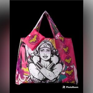 Wonder women purse tote bag large new foldable